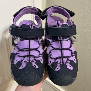 Athletic Summer Sandal - Purple/Blue - US 4 Big Kid - Outdoor Closed Toe Sandal